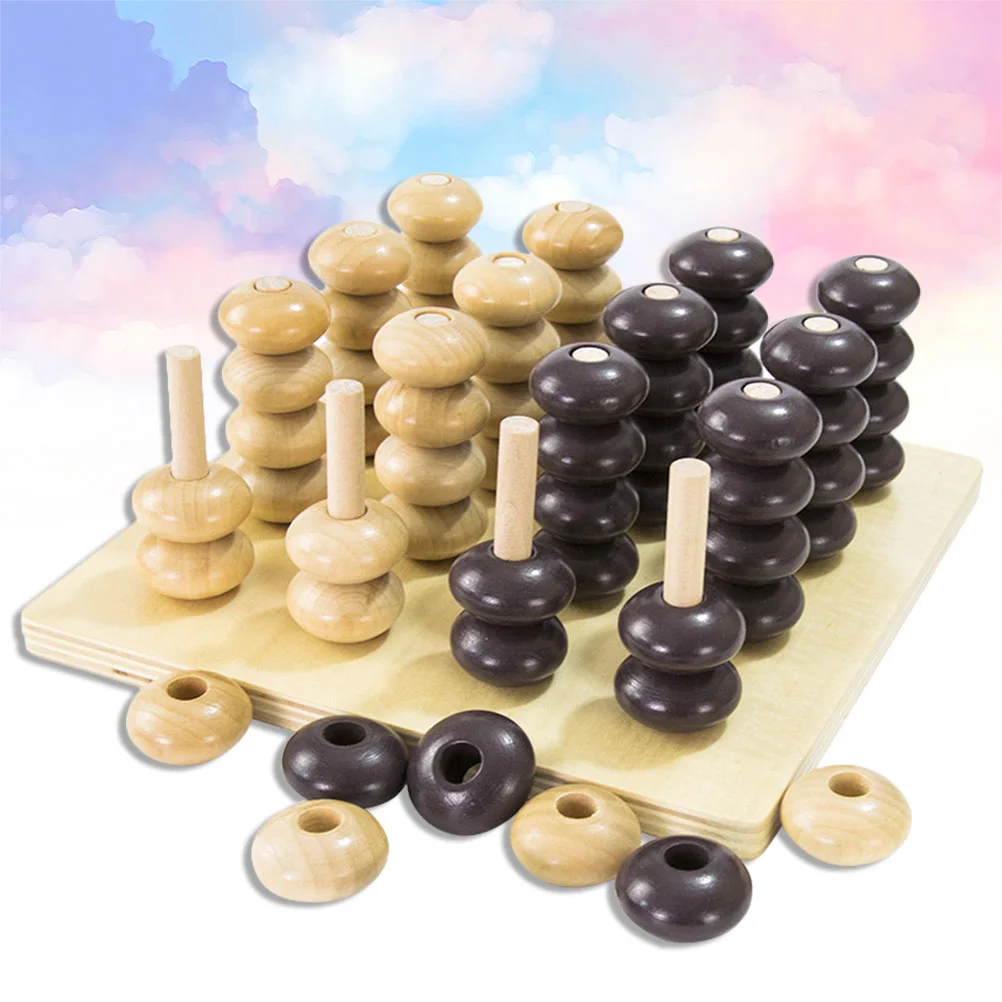 

Game Chess Board Checkers Games Set Table Toyskids Sets 3D Wooden Family Adult Educational Brain Adults Digital Teaser