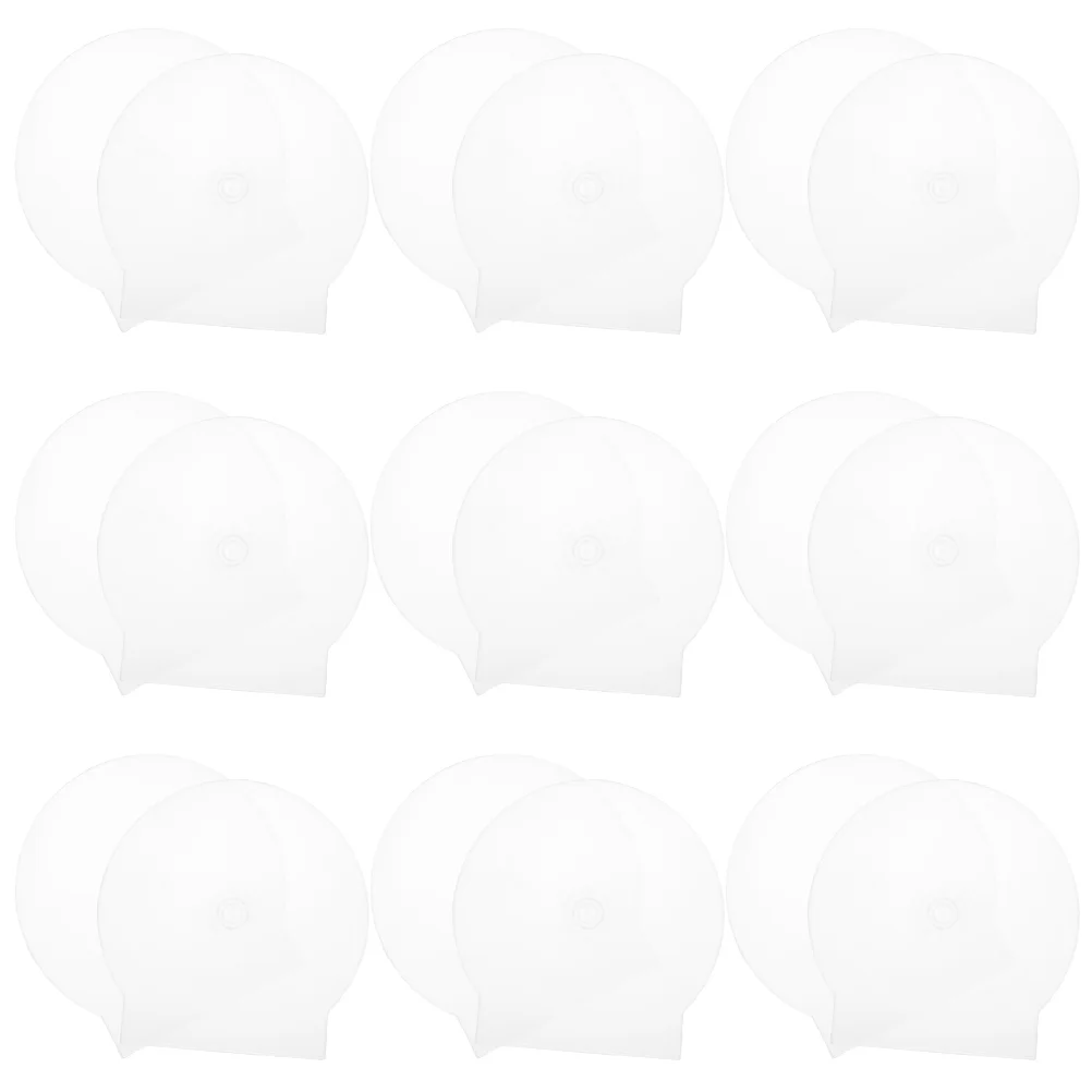 

50 Pcs CD Storage Case Single DVD Holders Portable Cases Bracket Transparent Travel