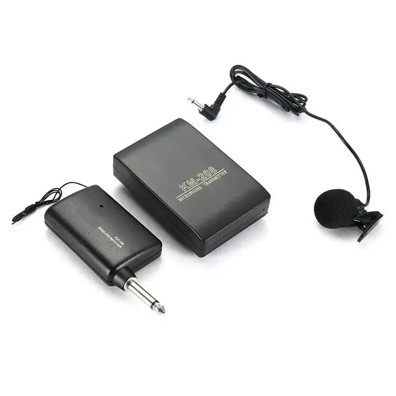 Беспроводной микрофон KM208 портативный приемник с креплением на шею