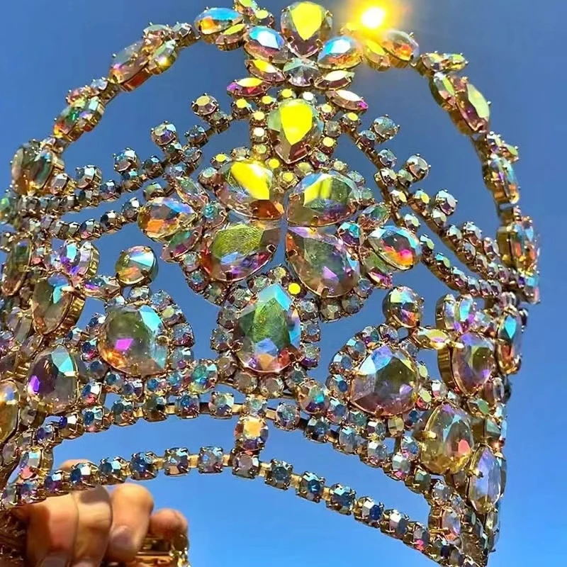 Большая корона для волос NiuShuya русской принцессы большая диадема Ab увеличенные