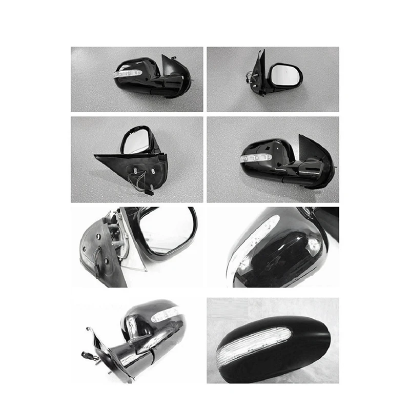 

1 пара, пластиковые зеркала заднего вида для Mercedes Benz W163 X163 ML163 ML300 ML350 ML400 1998-2005