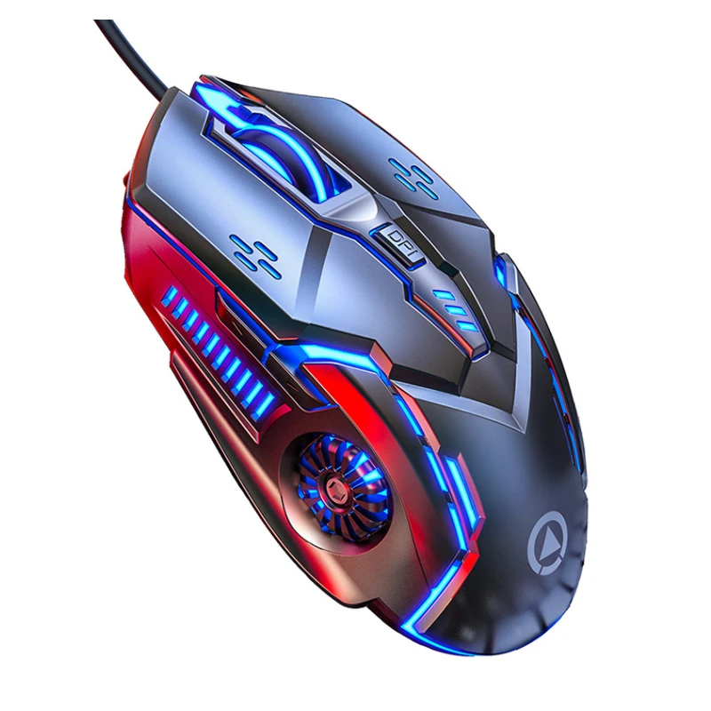 

G5 Mouse ESports 6 Button 7 Color Backlight USB Wired Gaming Mechanical Mute 4 Speed Optical Mice For Pc Laptop Gamer Computer
