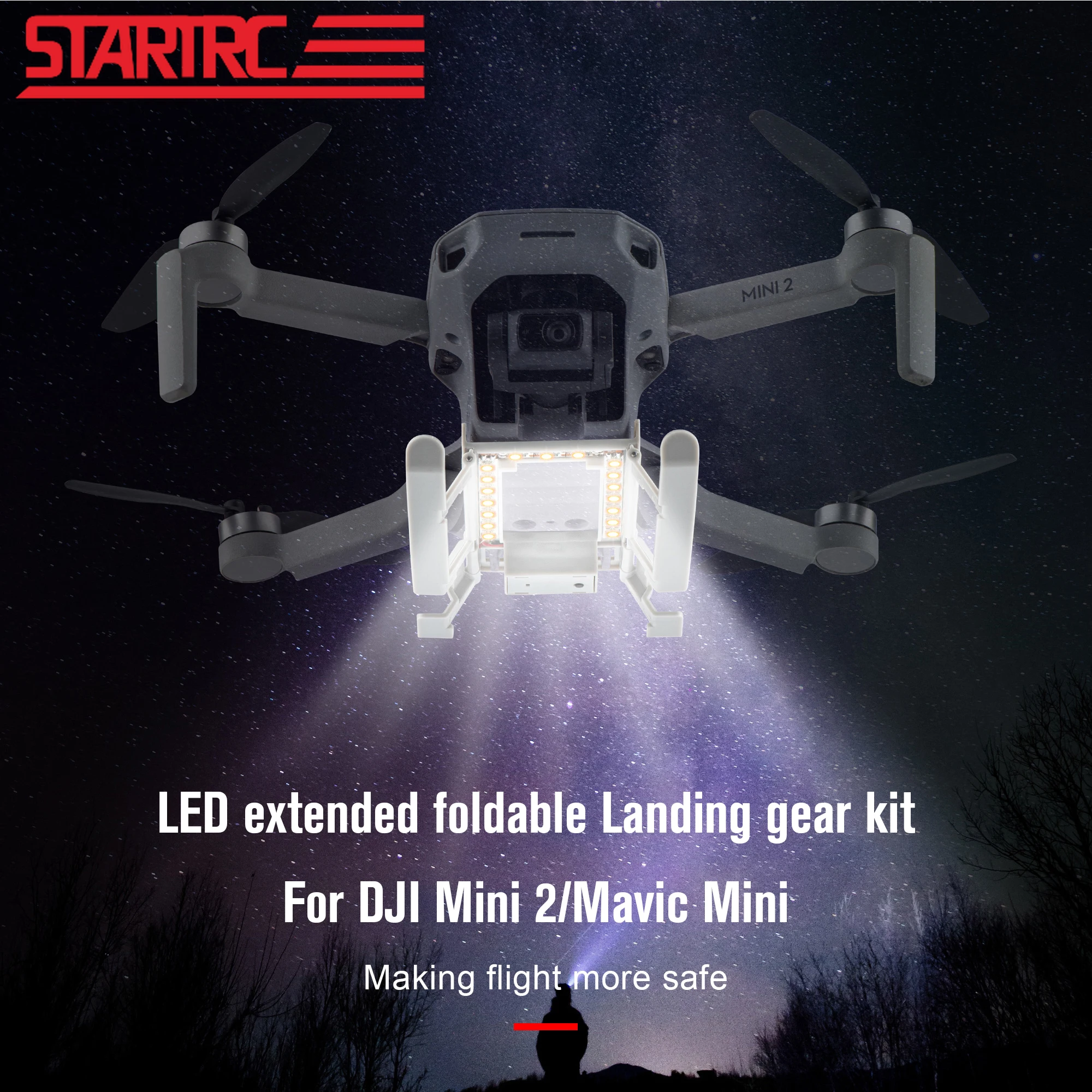 Шасси STARTRC Mini 2 светодиодные складные для Дронов DJI Mavic Mini/ se | Электроника