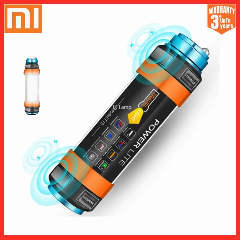 

Xiaomi LED Camping Lantern IP68 Waterproof Tent Light Lamp USB Rechargeable Magnetic Hiking Working Fishing SOS Flashlight 6Mod