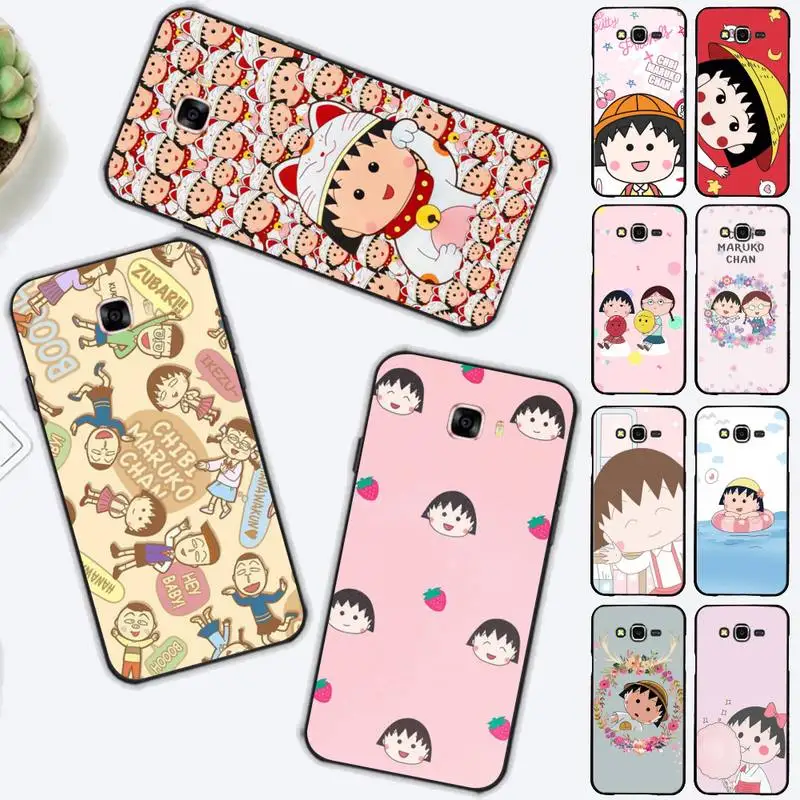

BANDAI Cartoon Chibi Maruko Chan Phone Case for Samsung J 2 3 4 5 6 7 8 prime plus 2018 2017 2016 core