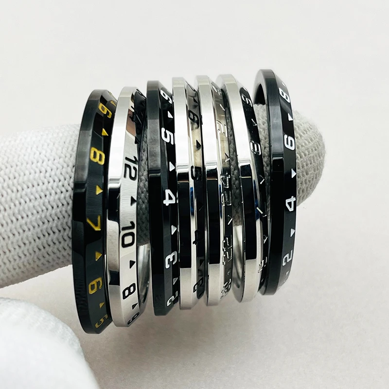 New Number Stainless Steel Watch Case Rims Steel Ring Fits Seiko SKX007 SKX009 SKX011 SRPD Fashion Bezel Watch Repair Parts