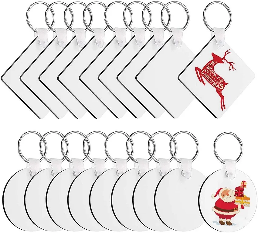 60 шт. сублимационный брелок MDF чистый термотрансферный декоративный кулон DIY