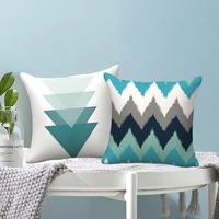 nordic style geometric cushion covers polyester mountain arrows pillow cases not cotton pillow covers bedroom sofa