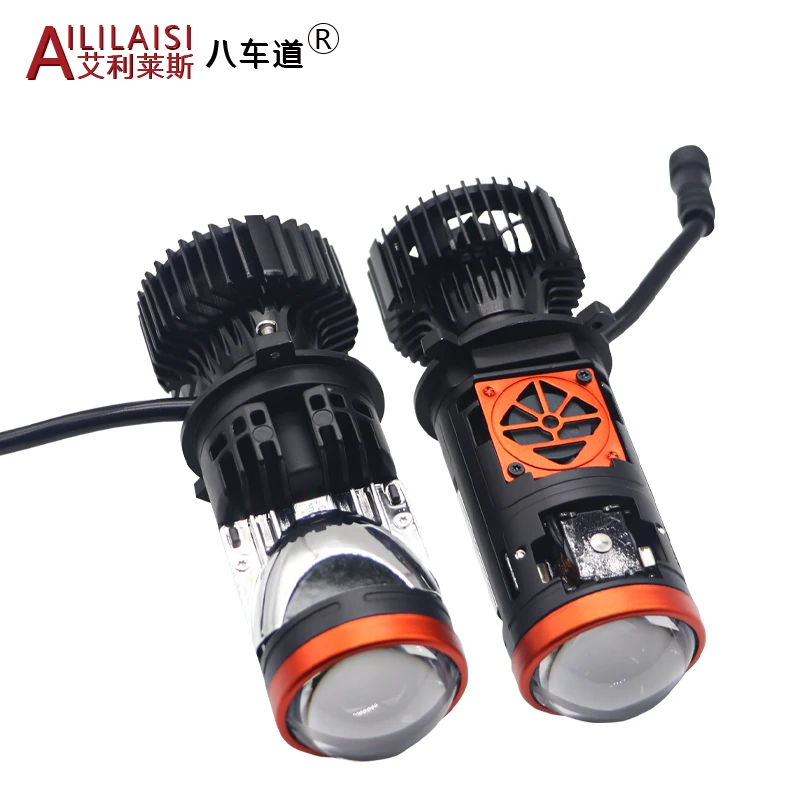 Светодиодная лампа H4 H7 для фар общего назначения автомобильный мини лазерный