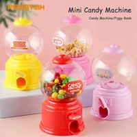 cute candy piggy bank mini sweets machine kids bubble gift children money box toys dispenser gumball coin saving box home decor