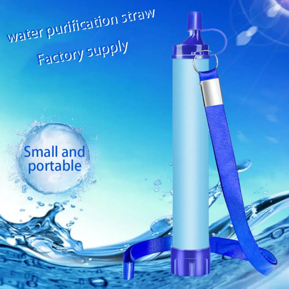 

Mini Smaller Pore Size Survival Tool Chemical Free Water Purification Mouth Suction Straw Water Purification Filter Straws