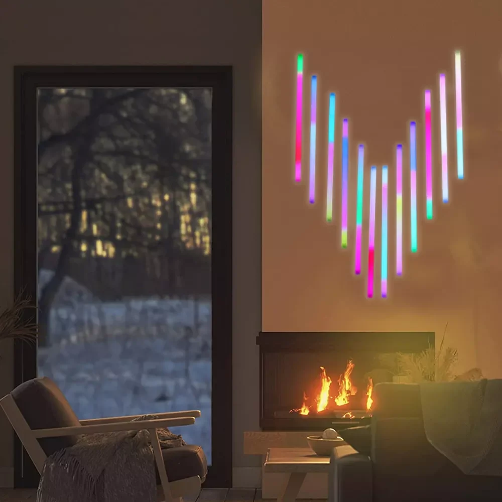 

Светодиодная симфония управления звуком, RGB неоновый светильник «сделай сам», динамическая уличная сценическая лампа мечты для свадьбы, уп...