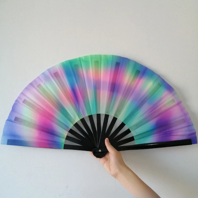 10-дюймовый Флуоресцентный УФ-вентилятор Кунг-фу Бамбуковый Вентилятор Со