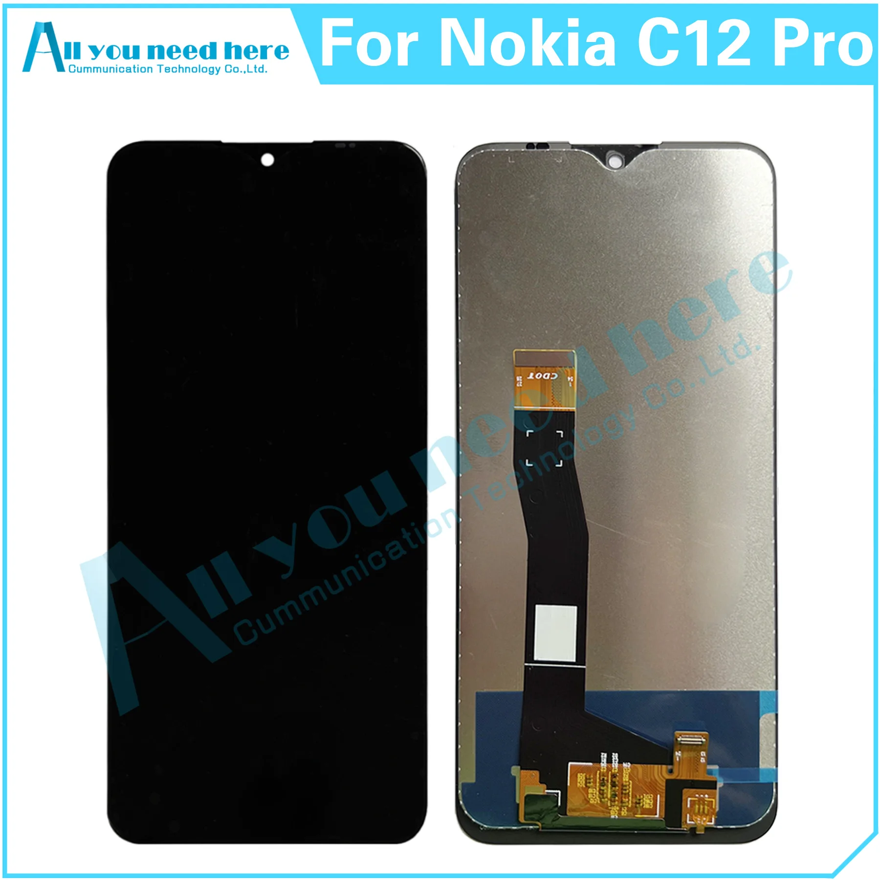 100% тест для Nokia C12 Pro ЖК-дисплей сенсорный экран дигитайзер в сборе запасные части для замены