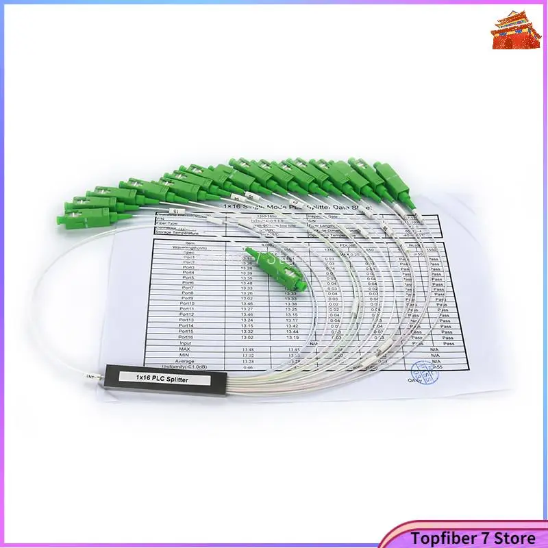 Ceny 10 Sztuk 1X16 SC APC PLC Splitter 0.9mm światłowód Mini Stalowa Rurka Typ 1x16 Fibre Opitc Splitter Micro-zamknięty Splitter