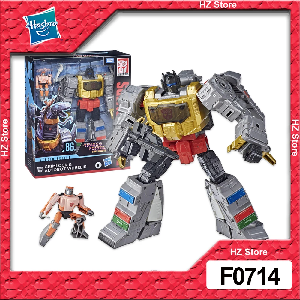 

Hasbro Transformers Studio Series 86-06 Leader The The Movie Grimlock and Autobot Wheelie Action Figure Toy for Gift F0714