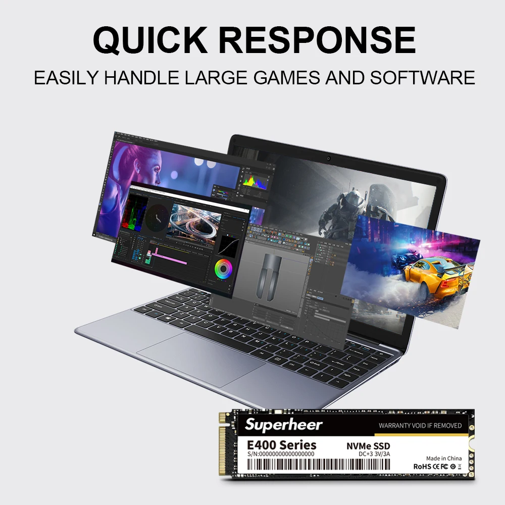 Superheer Nvme M2 Ssd Внутренний Жесткий Диск 256 Гб 512 128 1 Тб 2 Интерфейс Pcie 3.0 X4 Для