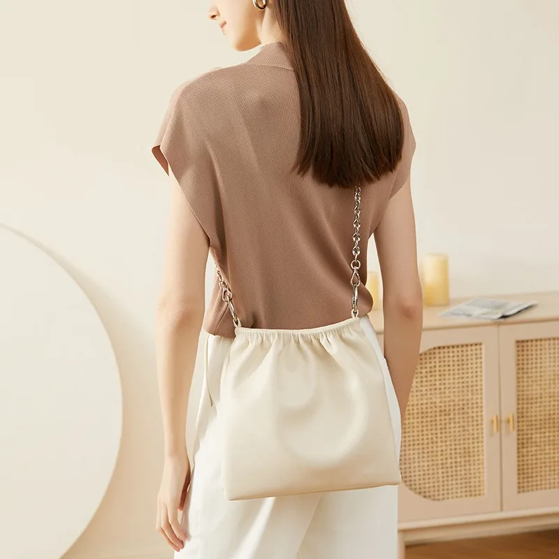 

YFZ Women Shoulder Bags Leather , Premium Soft Cowhide Bags Crossbody for Ladies Roomy Umbrella Medium Bags