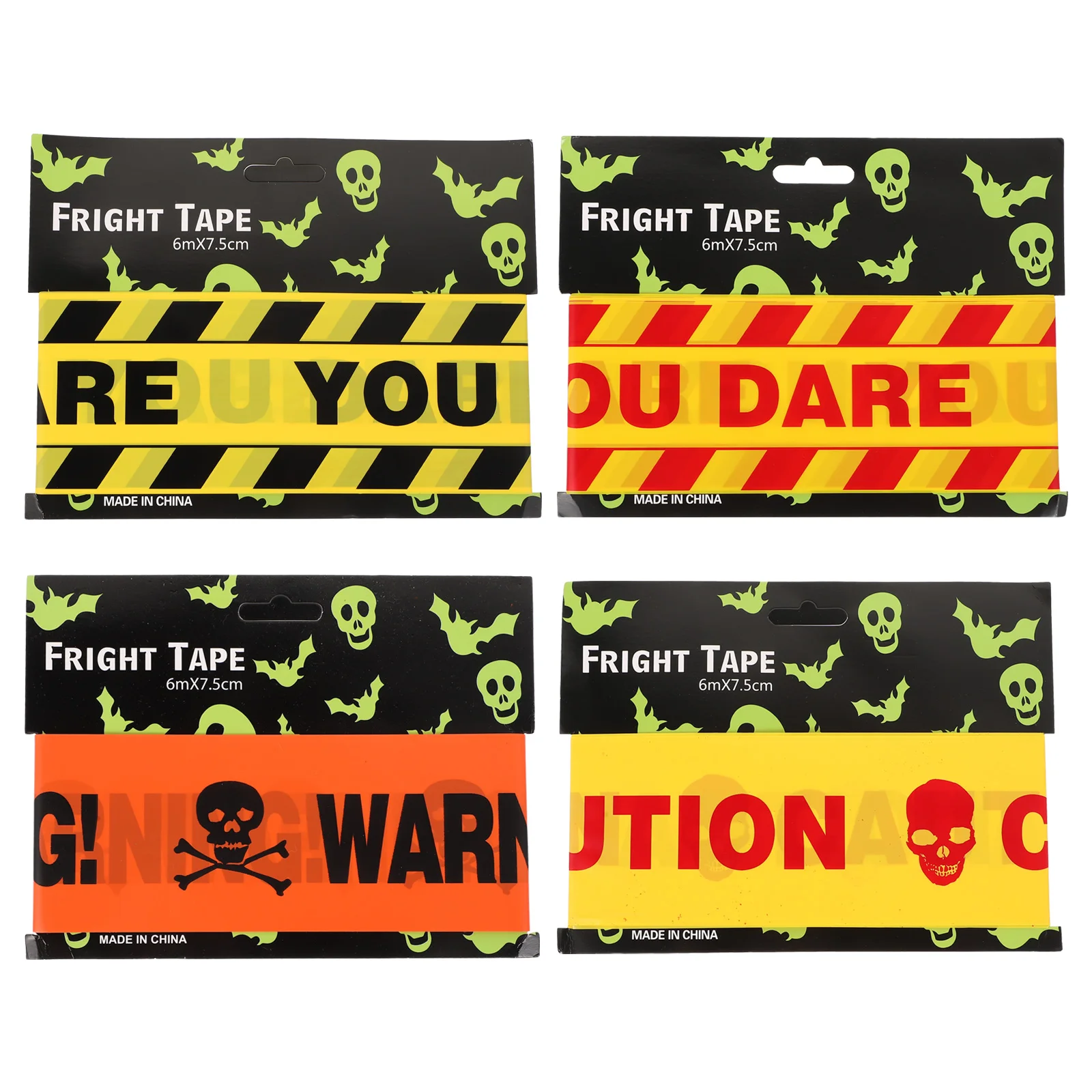 

Tapecaution Warning Fright Isolation Tapes Beware Barrier Decoration Cordon Party Linescene Crime Zombie Safety Bundle Decor
