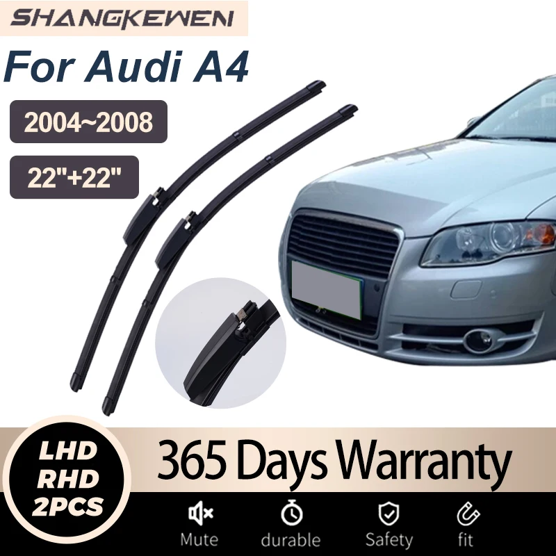

Car Wipers Blade For Audi A4 2004-2008 Universal Frameless Windshield Rubber ShangKeWen Wipers Blade Repair Audi Accessories
