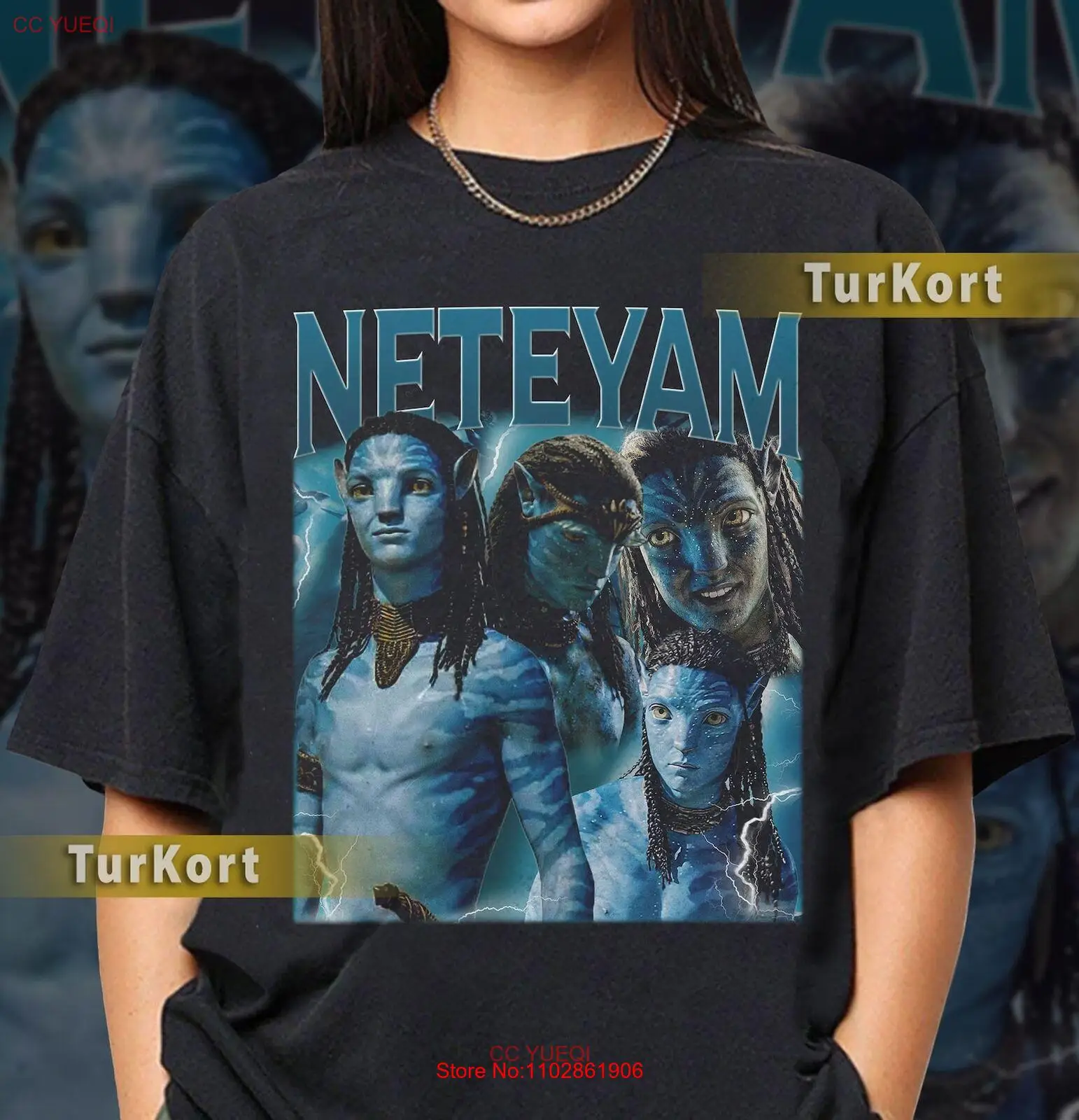 Винтажная Футболка Neteyam размер унисекс