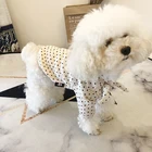 Футболка в горошек для собак, одежда для собак на осень и весну, рубашка для кошек и щенков, одежда для йоркширского померанского мальтского бишона, пуделя