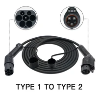 evse ev adaptor charger 32a j1772 type 1 to type 2 plug ev adapter electric cars vehicle charging connector
