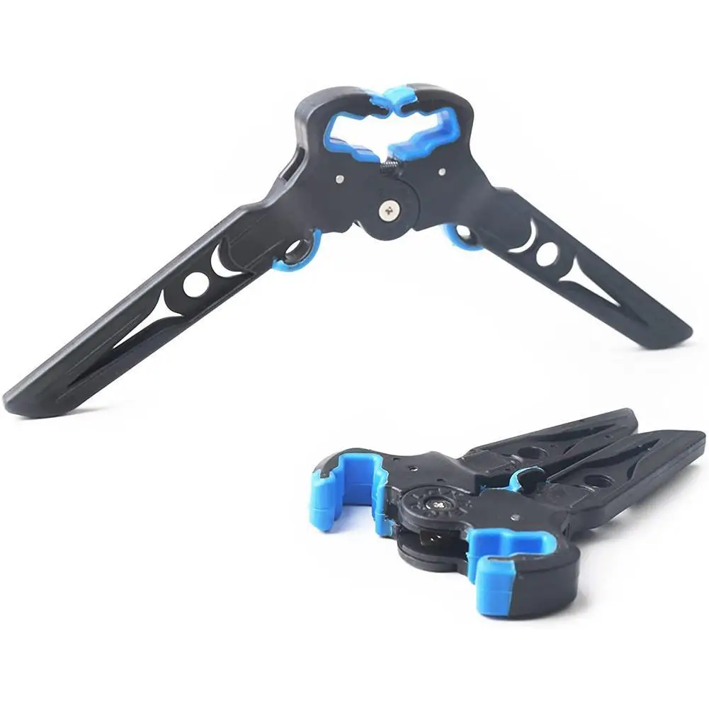 

Portable Archery Bow Stand ABS Folding Compound Bow Limb Clamp Kick Stand Holder For Outdoor Archery Target Black Blue