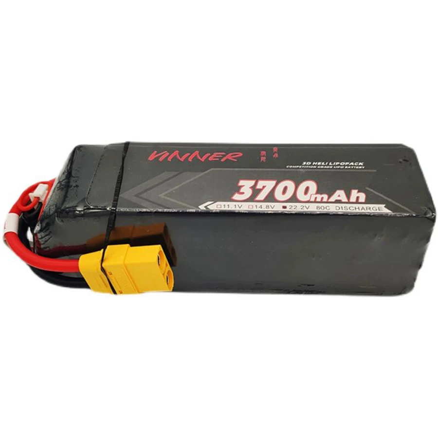 

2S 3S 4S 6S 12S 3700mAh 80c Airplane Car Model Fixed Wing Helicopter Rechargeable Lithium Battery Pack