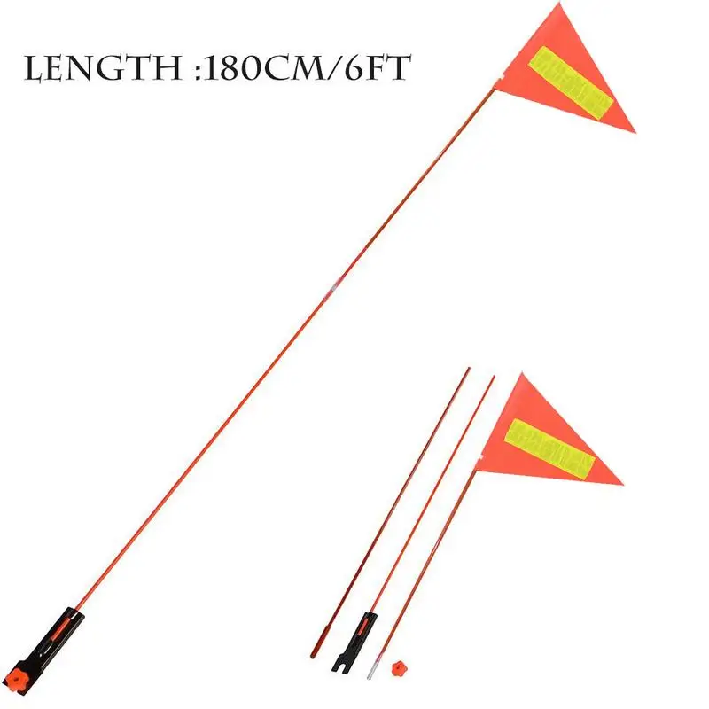 3 Sections 1.8m ​Bike Safety Flag Cycling Safety Pennant Mountain Bicycles Flagpole Cycling Equipment For Children​