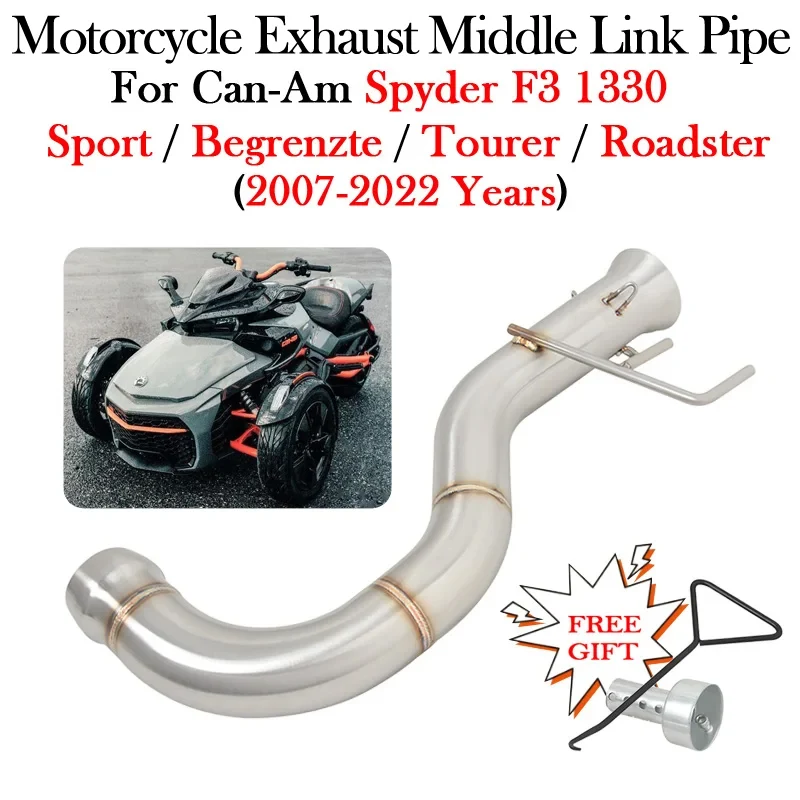 

Для Can-Am Spyder F3 1330 Sport Begrenzte Tourer Roadster 2007 - 21 2022 модификация выхлопных газов мотоцикла средний кронштейн