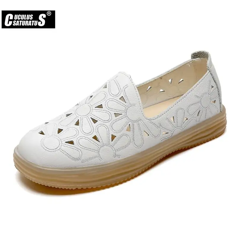 

Women Casual Shoes Genuine Leather Flats Women Sneakers Slip-on Ladies Loafers Shoes Lightweight Mom's Moccasins Zapatos Mujer