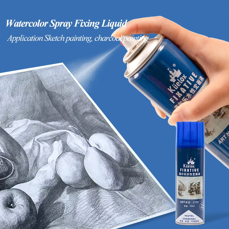 

Kuelox Water-based Spray Fixative Suitable For Sketch/Oil Painting/Gouache,ETC Protect Painting From Fading Art Supplies