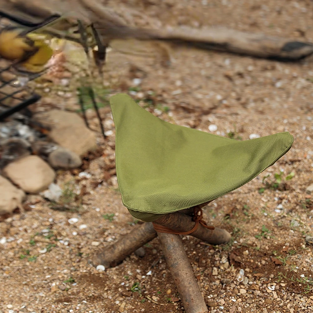 

Outdoor Camping Waterproof Canvas Portable Triangle Stool Cloth Handmade Fishing Stool Picnic Camping Equipment