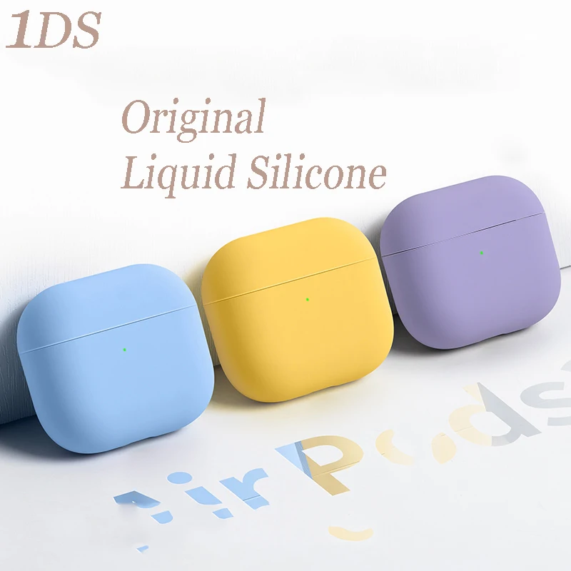 

Original Silicone Case For AirPods 3 Soft Wireless Bluetooth Earphone Protective Cover for Apple Airpods 3 Charging BOX Cover