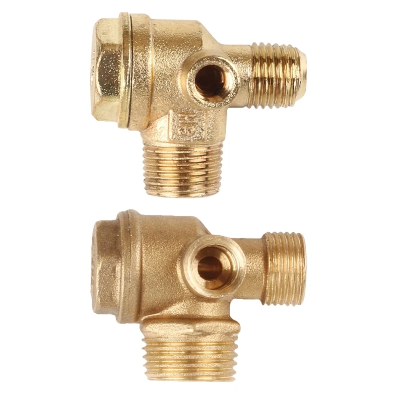 

3-Way Unidirectional Check Connect Pipe Brass/Zinc Alloy High Quality Air Compressor Replacement Check Valves Pipe