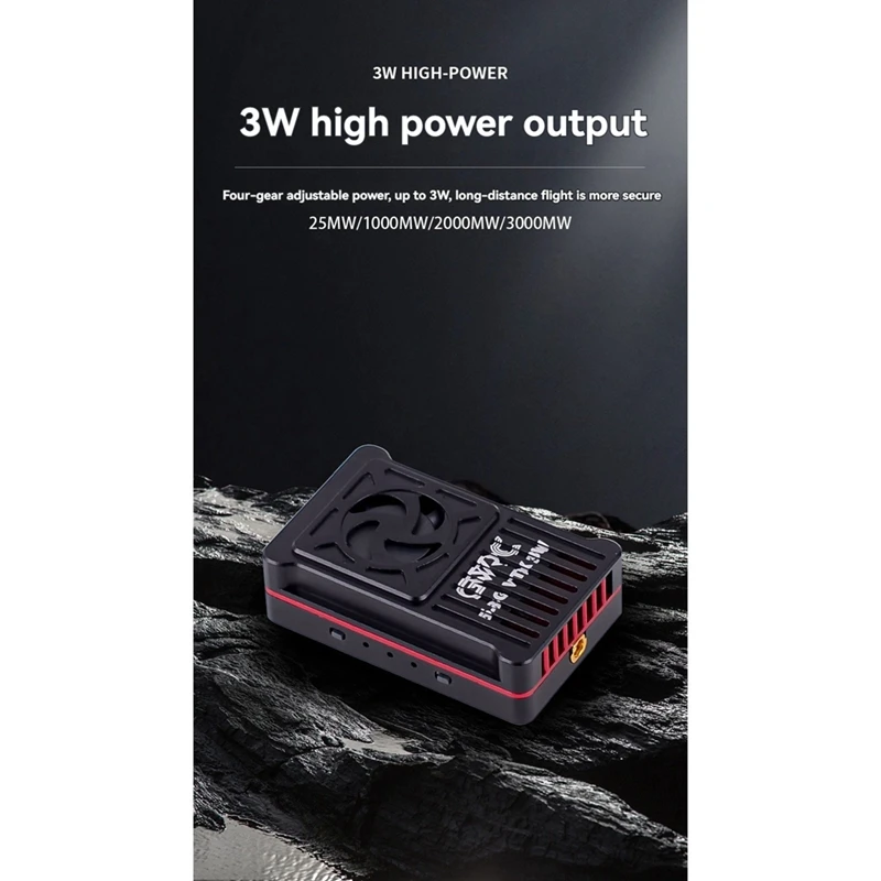 5 8G 3W VTX видеопередатчик 48CH 25Mw/1000Mw/2000Mw/3000Mw для гоночного дрона FPV дальнего действия