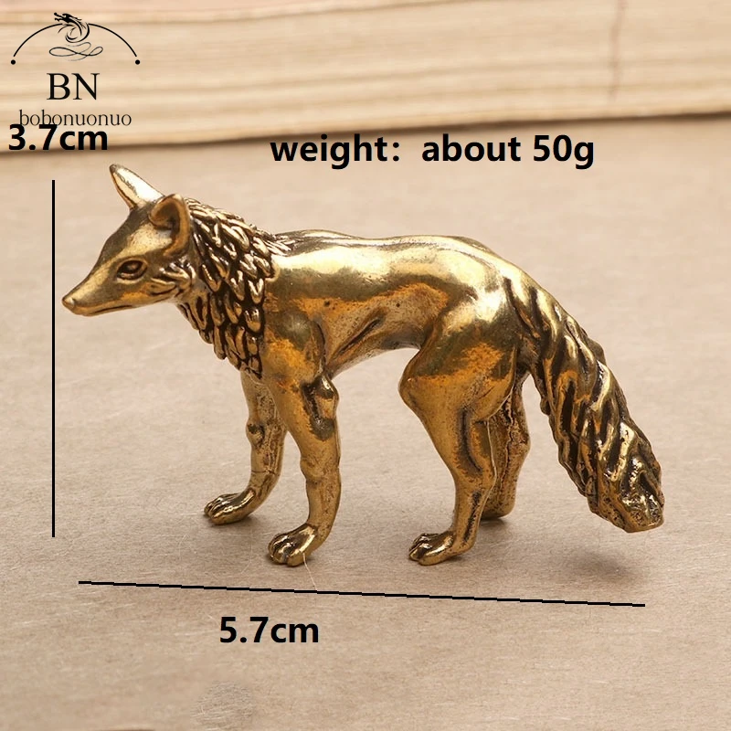 

Статуэтка лисы из меди