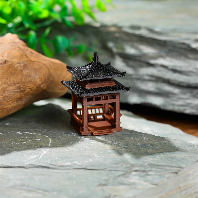 3 см 4 мини-статуя пагоды миниатюрная пагода бонсай беседка микро пейзаж