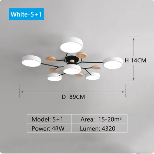 

LED люстра MOLDEN современная алюминиевая 2 шт