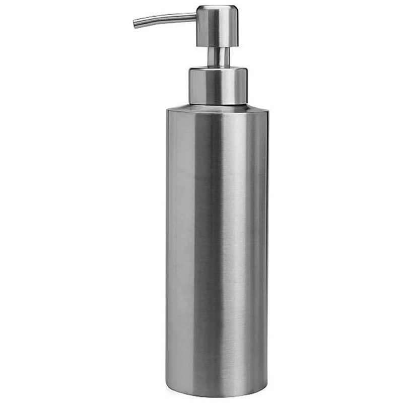 

Kitchen And Bathroom Liquid Hand Washing Bottle Soap Dispenser 304 Stainless Steel Countertop Lotion Dispenser Anti-Rust