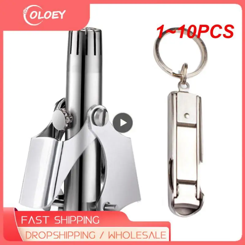 

1~10PCS Nose Hair Ear Trimmer For Men Stainless Steel Manual Washable Portable Tondeuse Nez hair remover Nose Vibrissa Razor