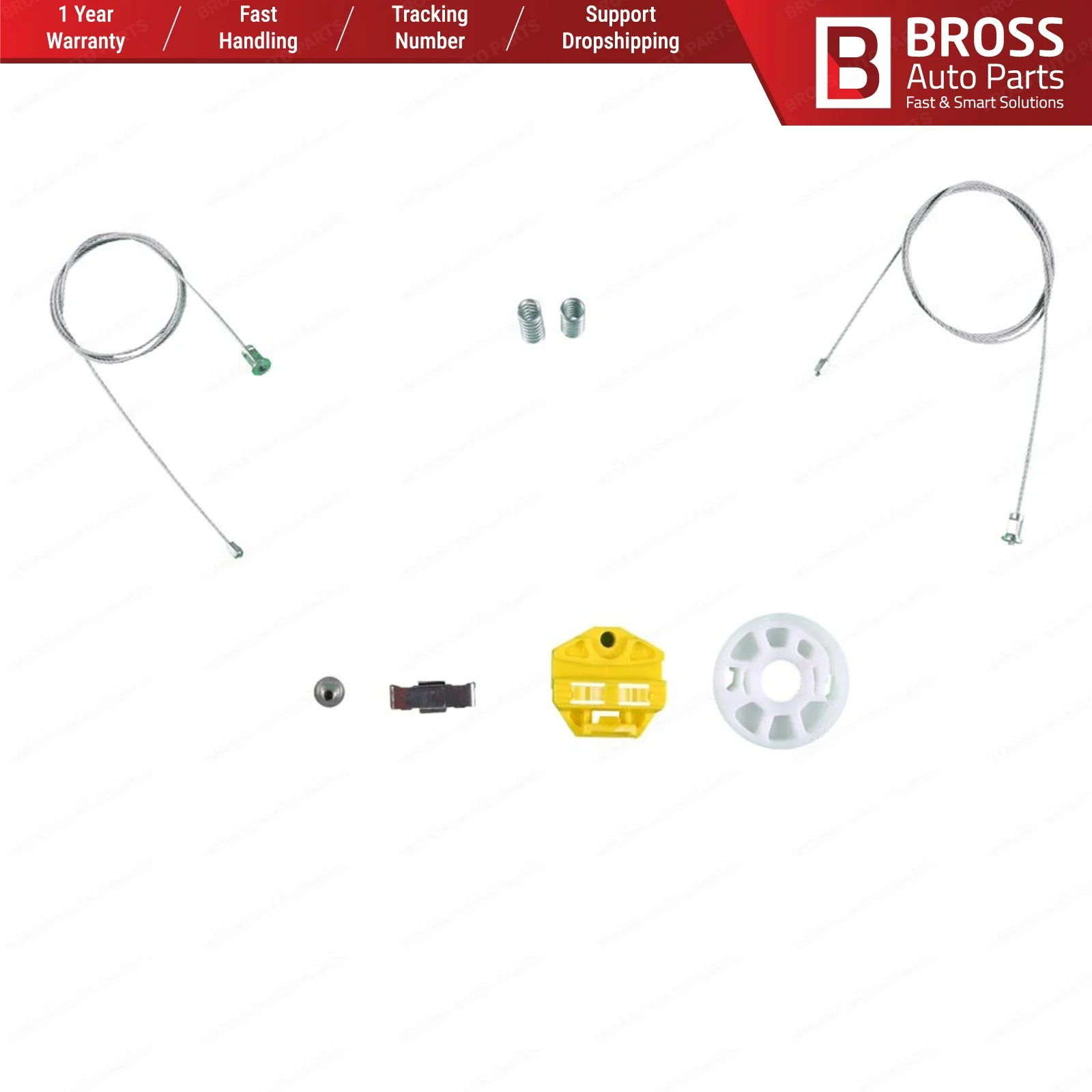 Bross автозапчасти BWR195 электрическая мощность регулятор окна Ремонтный комплект