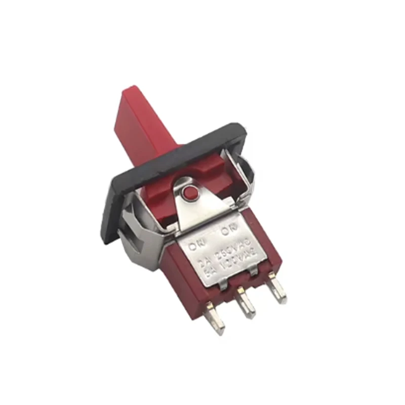 【10 шт.】Мини-лопастной тумблер SPDT 2/3-позиционный квадратный защелкивающийся