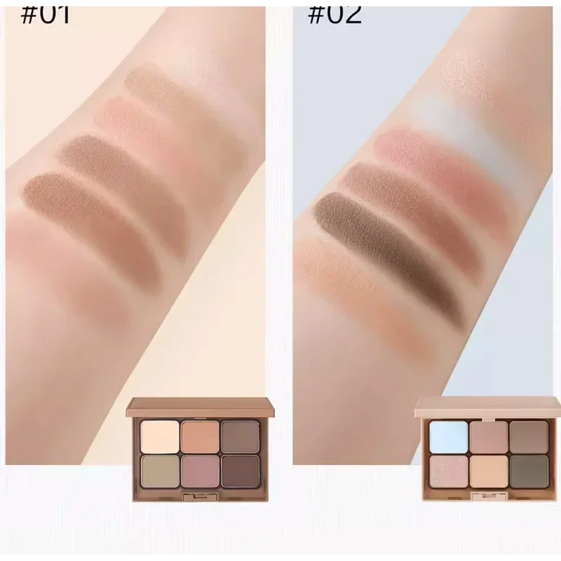 Палитра теней для век Everbab матовая пудра бровей тени румяна универсальная