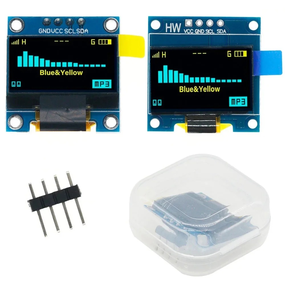 Фото 0,96-дюймовый OLED-дисплей IIC Serial White OLED Display Module 128X64 I2C SSD1306 12864 LCD Screen Board GND VDD SCK SDA для Arduino №1