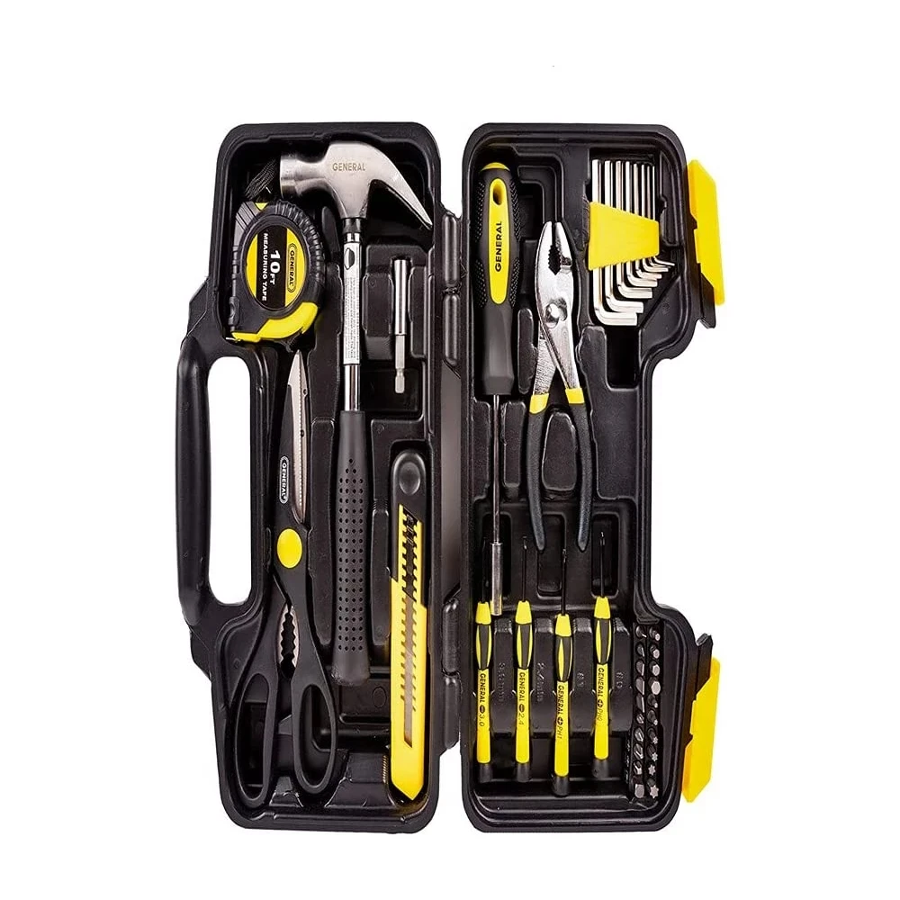 

2022 New General Tools 39 Piece Home or Apartment Tool Kit set wall plate