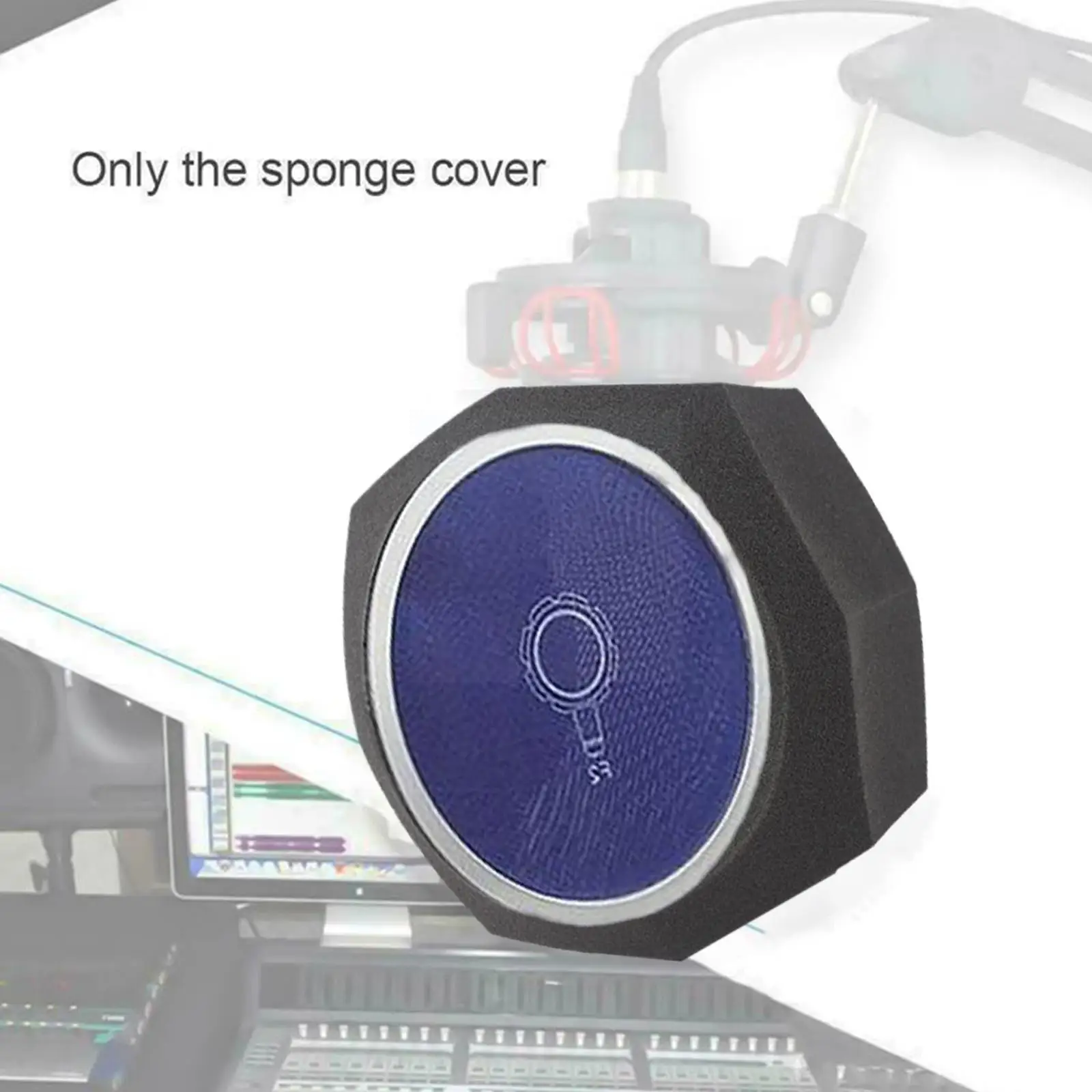 

F2 Microphone Screen Acoustic Filter Sponge Wind Screen To Recording Soundproof Windscreen Filter Vocal Panels Filter Q4d8