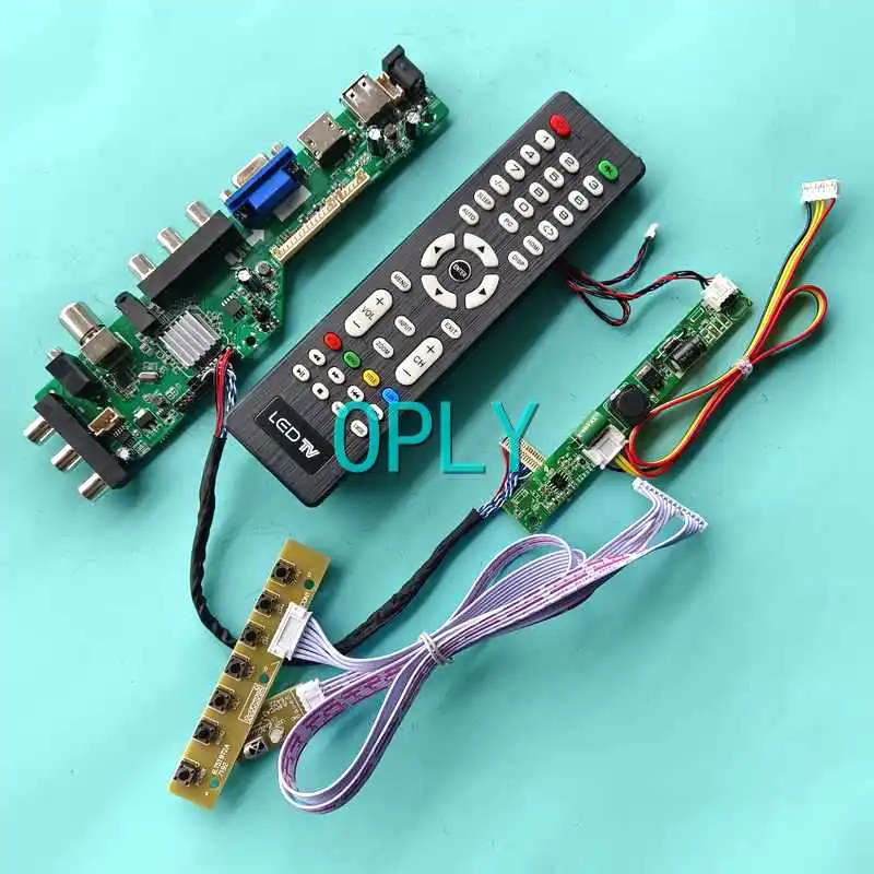 

For M195FGE M195FGK M195RTN01 DVB LCD Monitor Controller Board AV USB RF VGA HDMI-Compatible DIY Kit 1600*900 30 Pin LVDS 19.5"