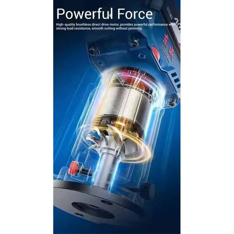 Фото Аккумуляторный бесщеточный кромкорез Dongcheng 20V DCMP6BM, 800 Вт, 6 скоростей, регулируемая глубина фрезеровки 0-40 мм, для домашнего использования. №2
